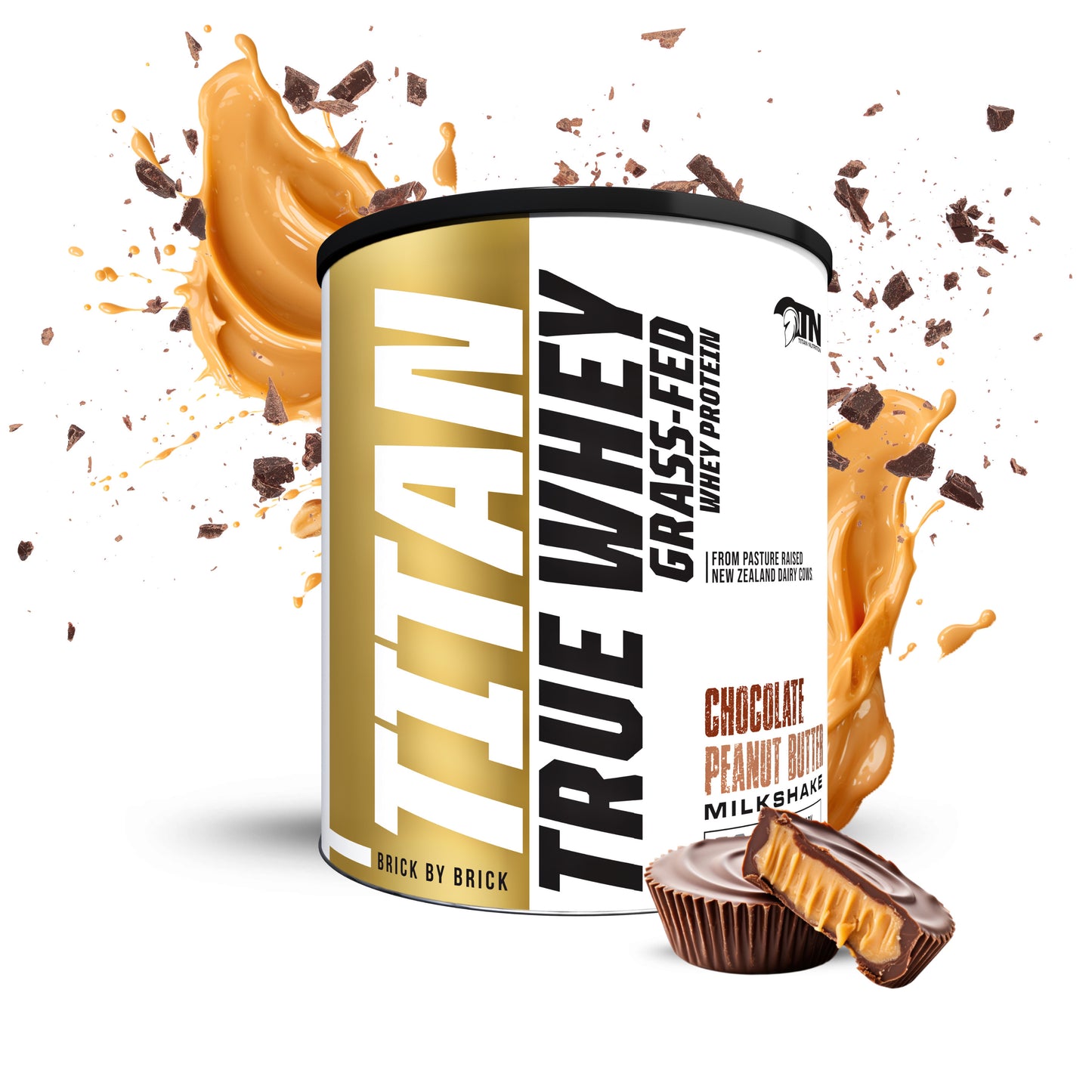TRUE WHEY 100% Grass-Fed New Zealand Whey Protein, 30 Servings Net Wt.750g