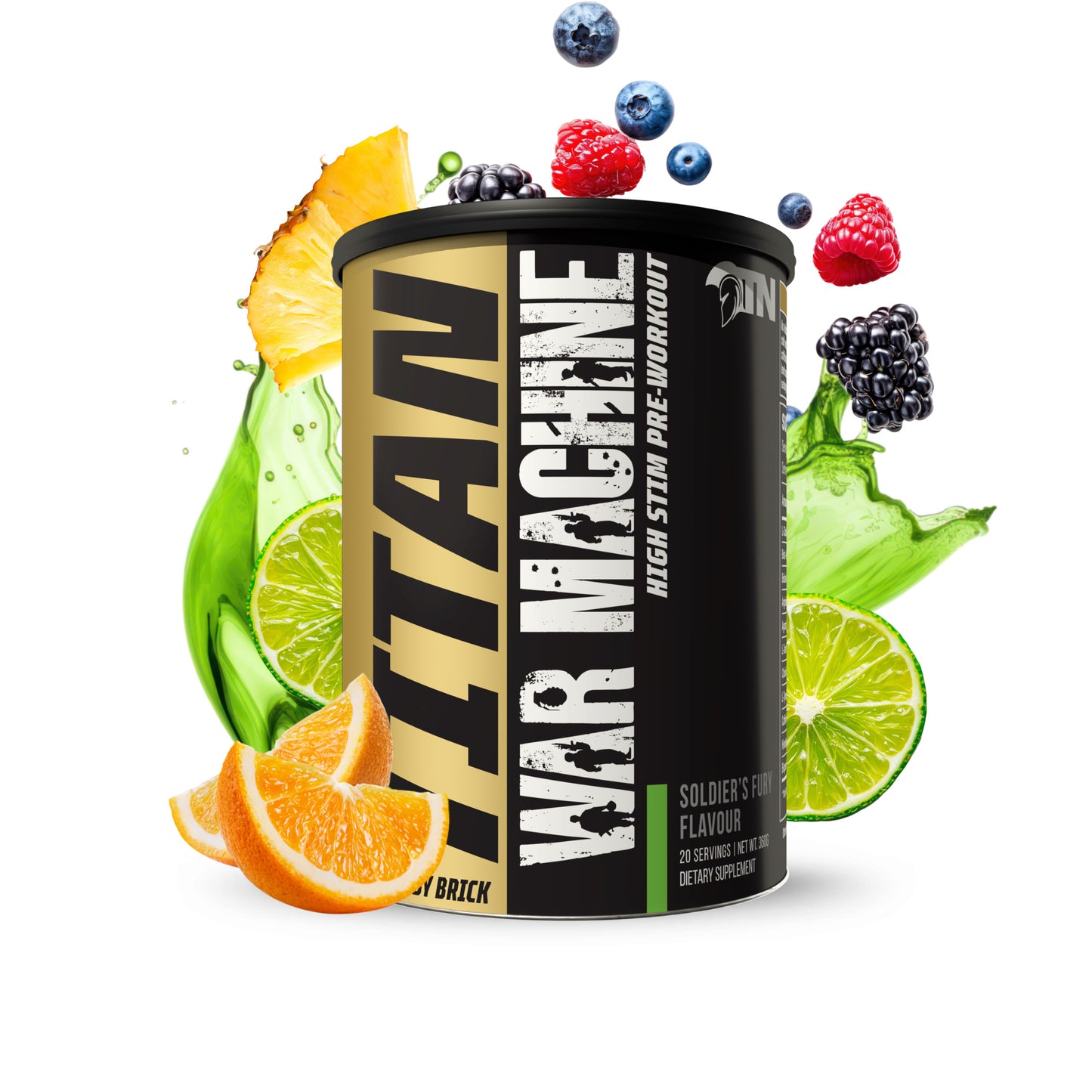 WAR MACHINE High Stim Pre-Workout, 20 Loaded Servings Net Wt.360g