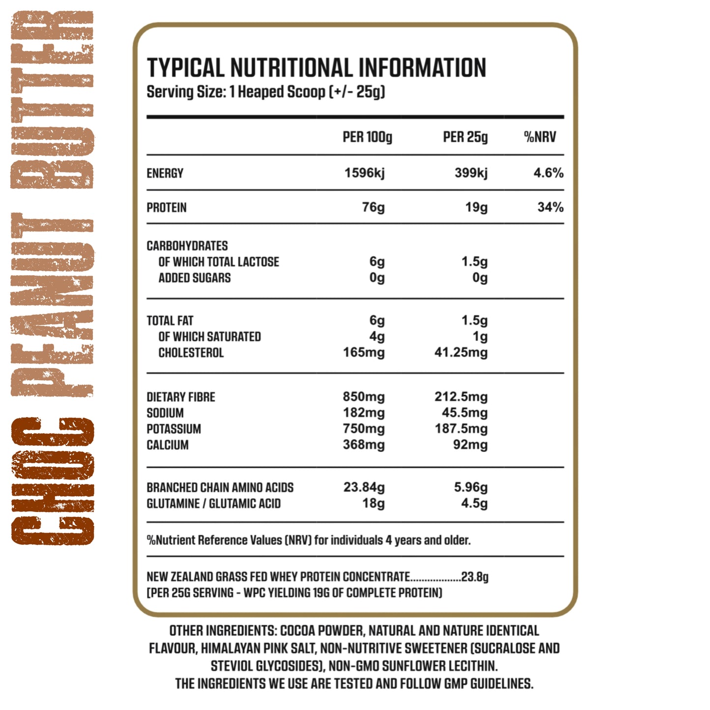 TRUE WHEY 100% Grass-Fed New Zealand Whey Protein, 30 Servings Net Wt.750g