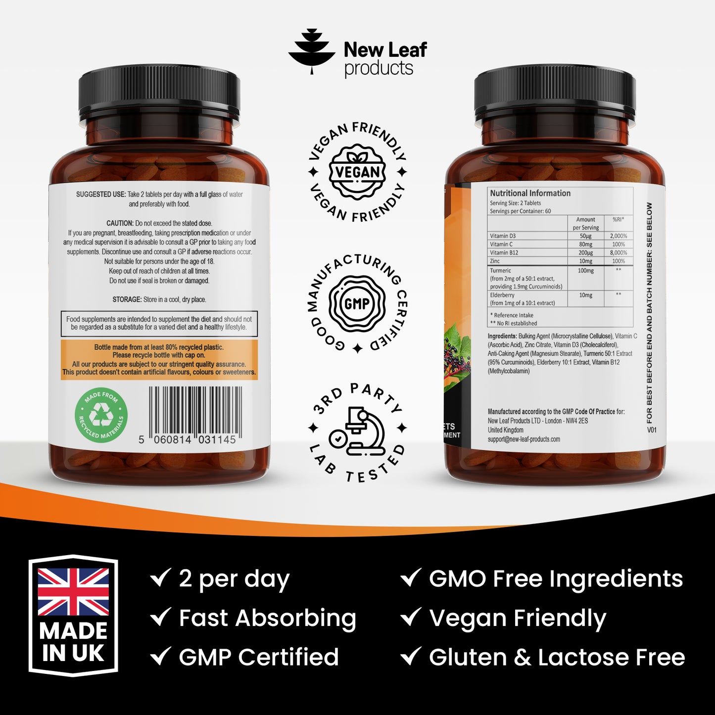New Leaf Immune Complex Tablets New Leaf
