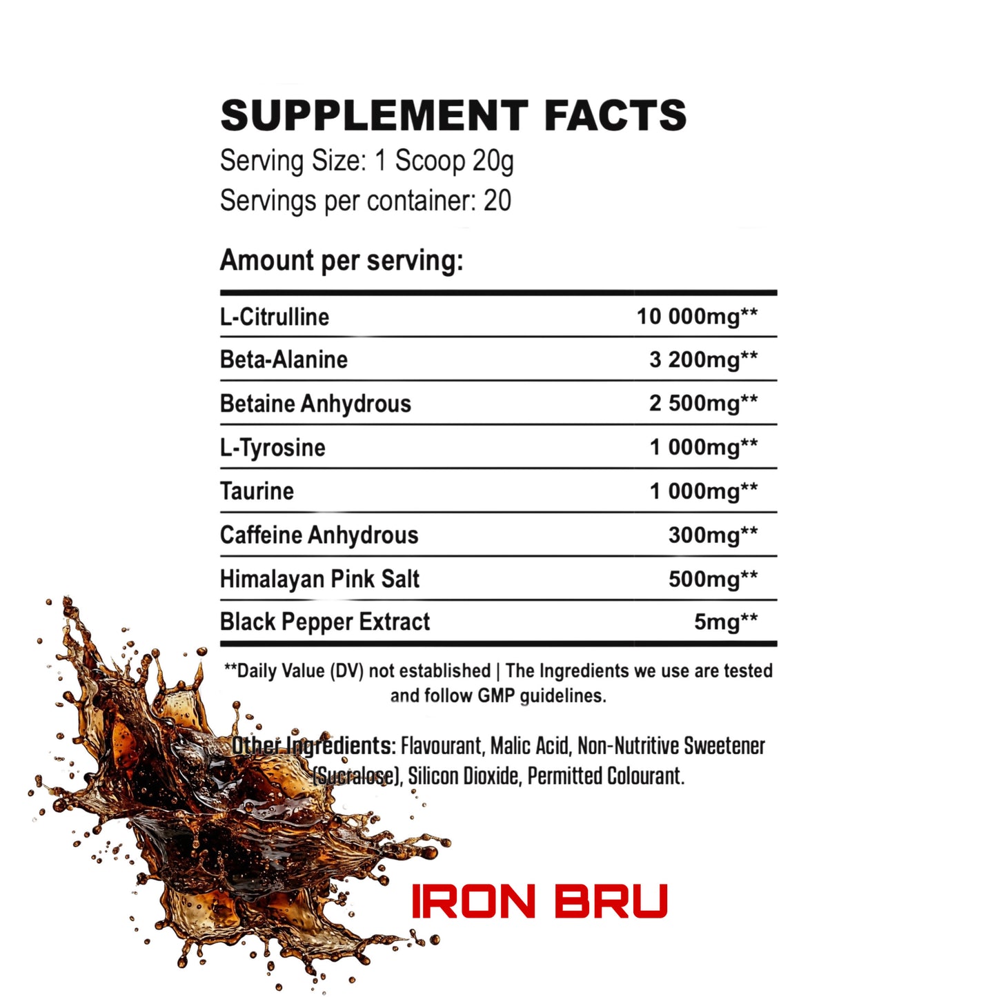 PUMP STATION Pre-Workout, 20 Servings Net Wt. 400g