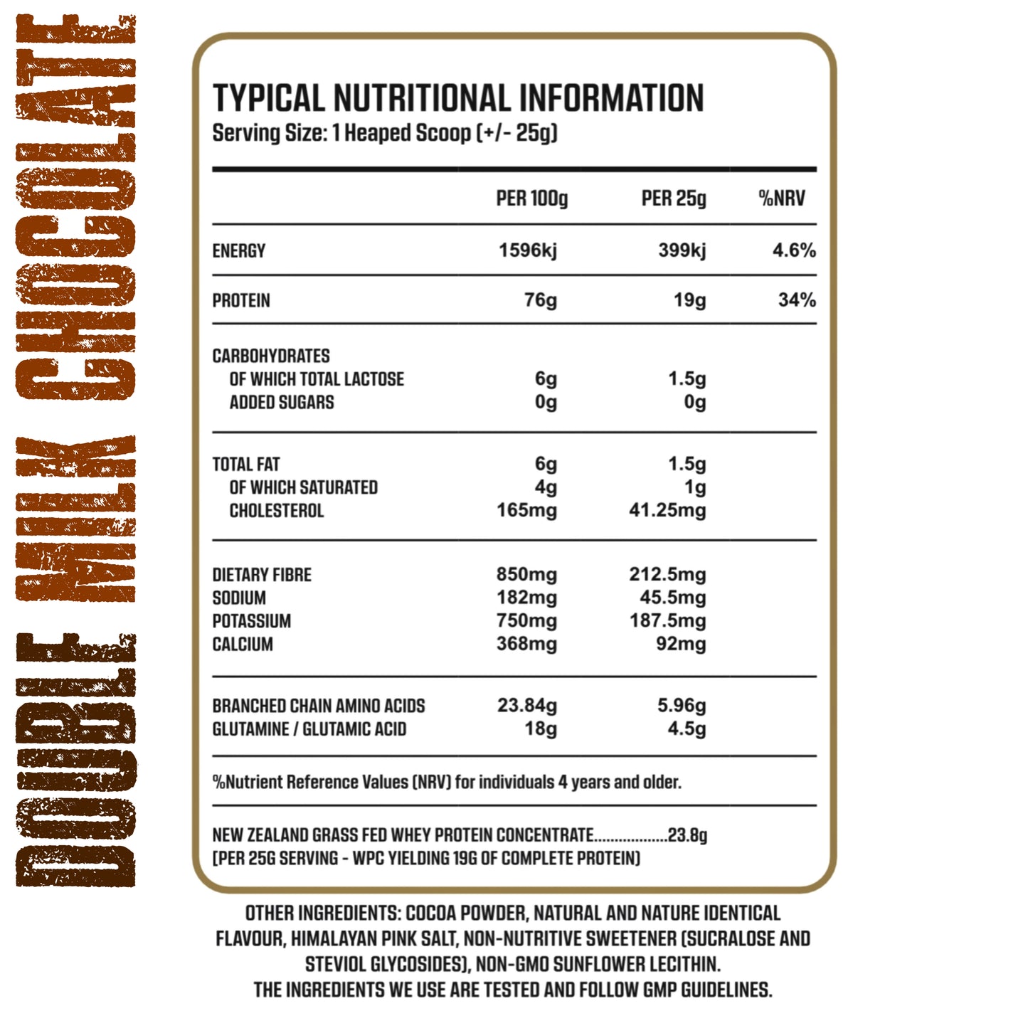 TRUE WHEY 100% Grass-Fed New Zealand Whey Protein, 30 Servings Net Wt.750g