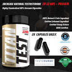 TITAN TEST Testosterone Amplifier 60 Capsules (1xMonth Supply)