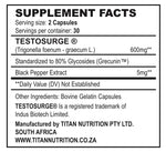 TITAN TEST Testosterone Amplifier 60 Capsules (1xMonth Supply)