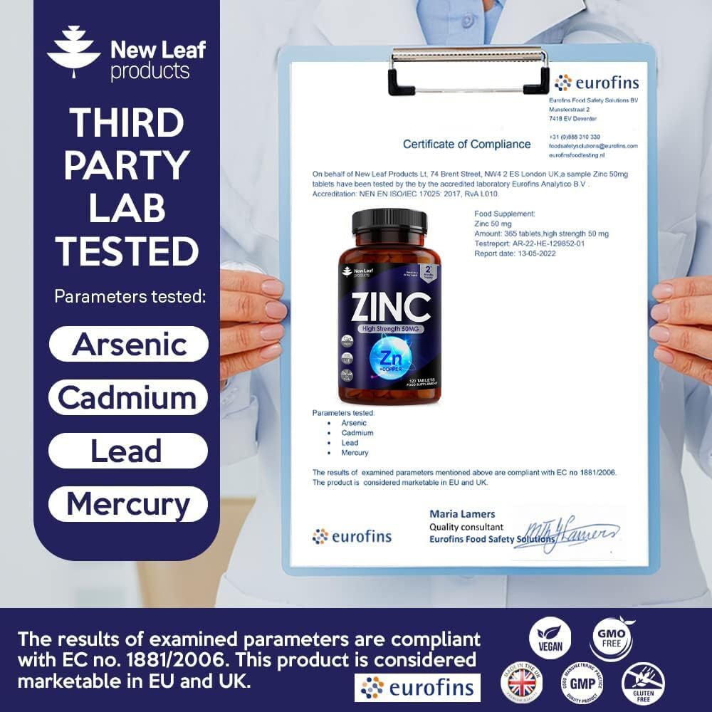 New Leaf High Strength Zinc-6 Month Supply