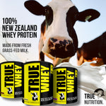 TRUE WHEY 100% Grass-Fed New Zealand Whey Protein, 30 Servings Net Wt.750g