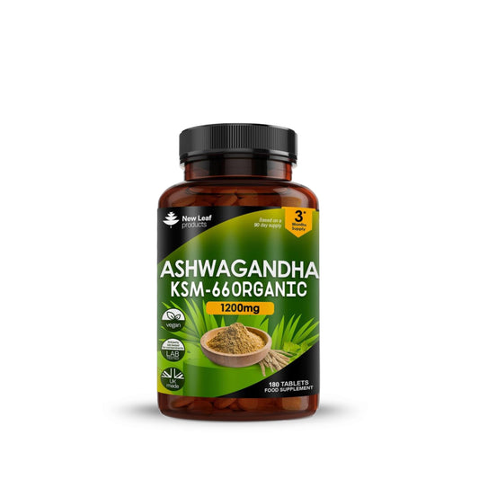New Leaf Ashwagandha KSM-66 Tablets 180's
