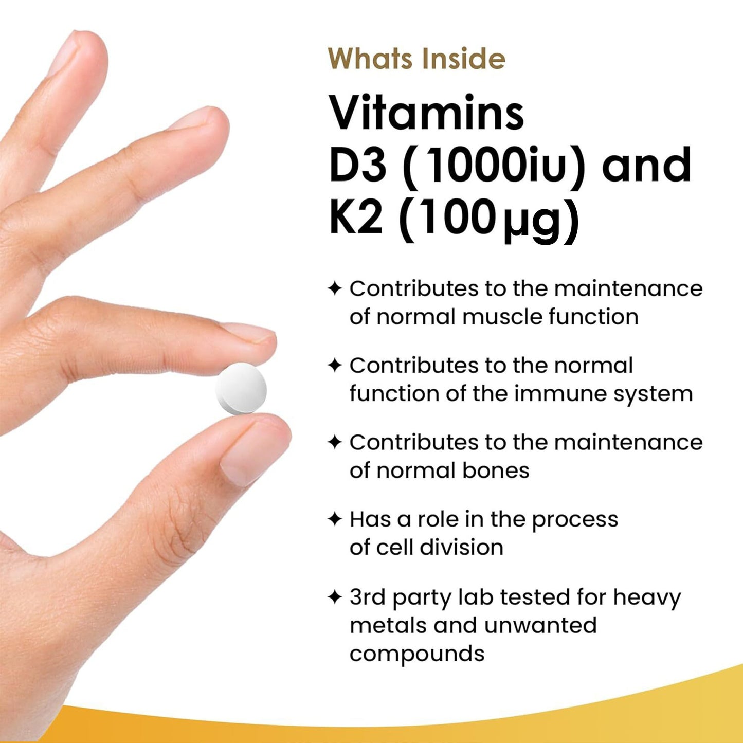 New Leaf D3 & K2 - 183 Tablets