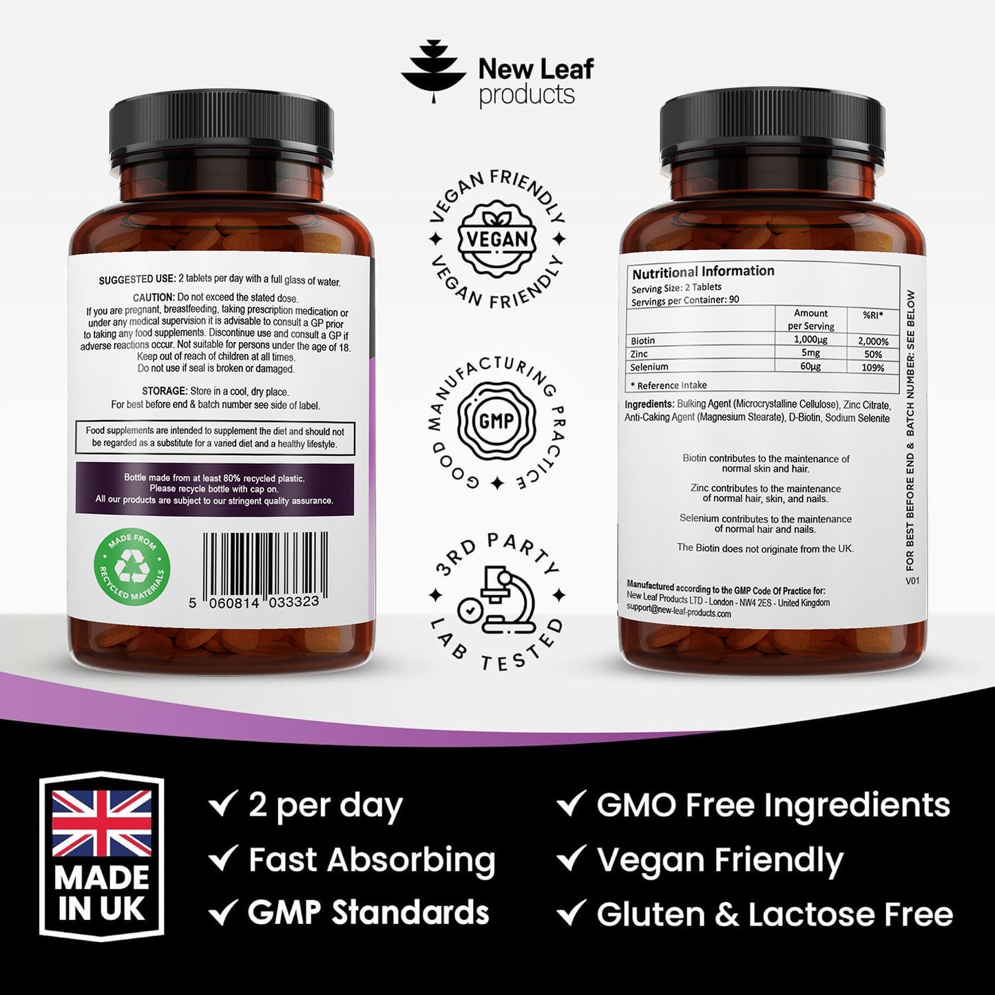 Biotin+ Vitamin B7 Tablets