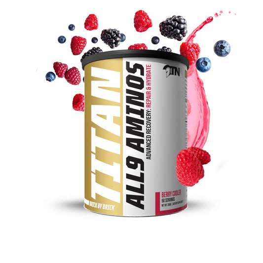 TITAN ALL 9 AMINOS — Advanced Recovery and Hydration 50 Servings, Net Wt 300g