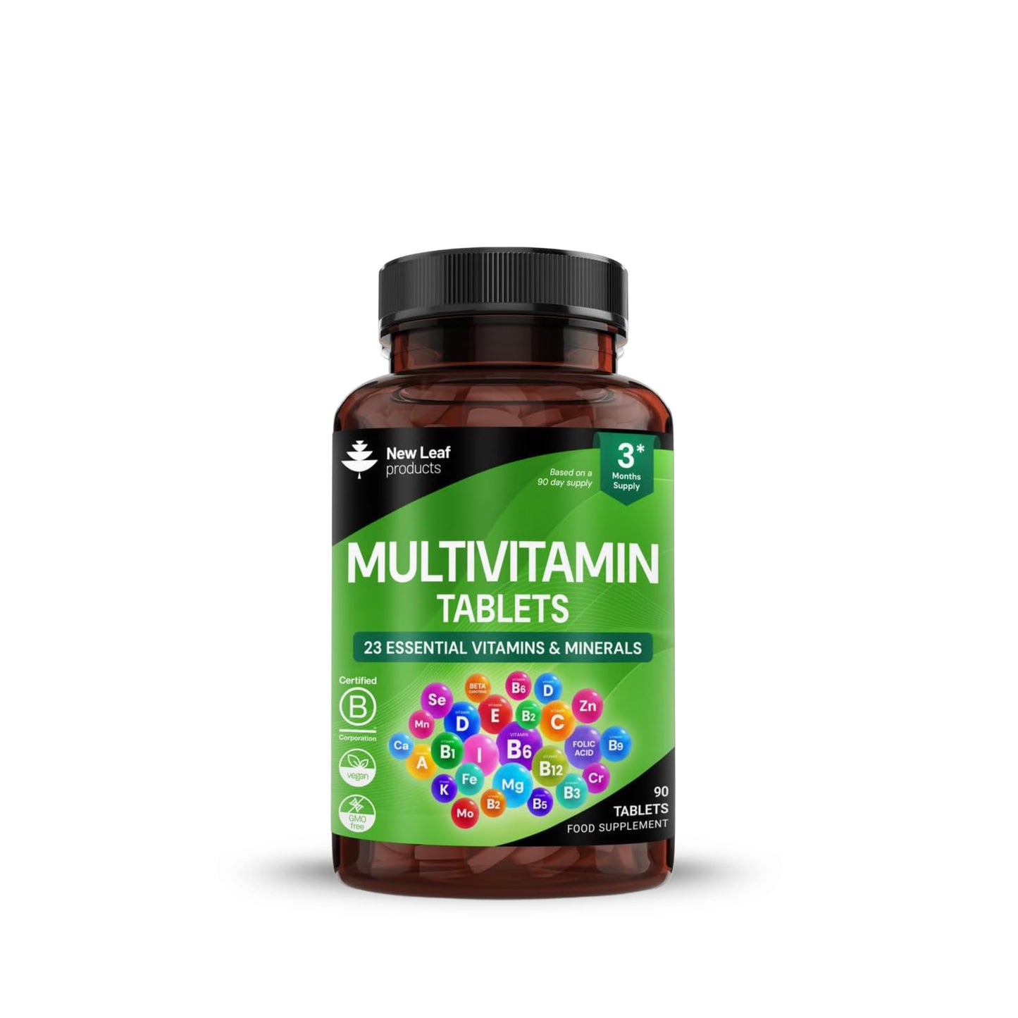 New Leaf Multivitamin Plus Iron High Strength Tablets