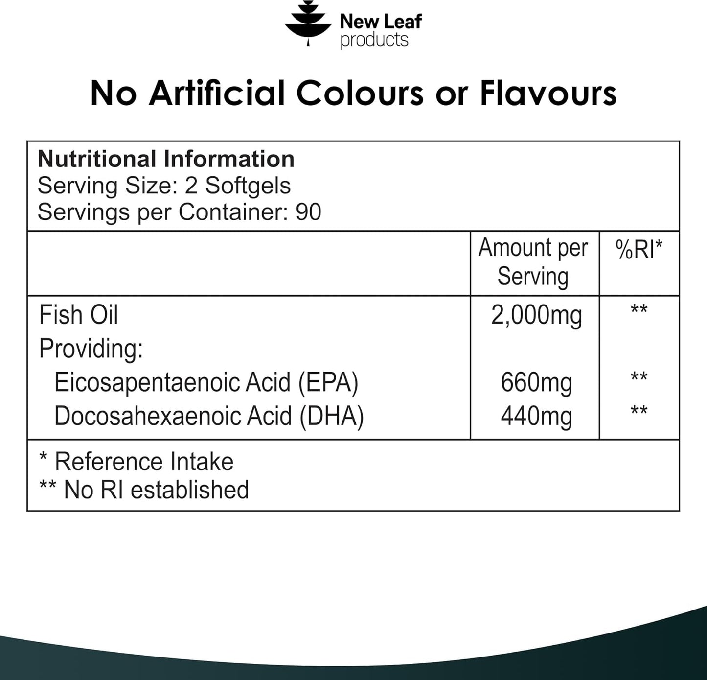 New Leaf Omega 3 DHA & EPA