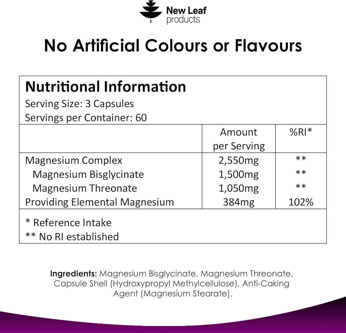 New Leaf Magnesium Threonate Complex