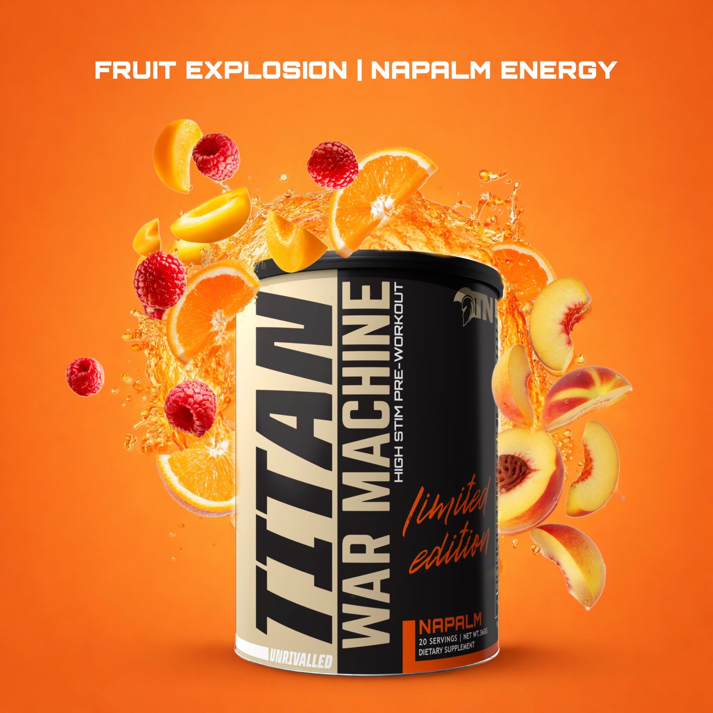 WAR MACHINE High Stim Pre-Workout, 20 Loaded Servings Net Wt.360g