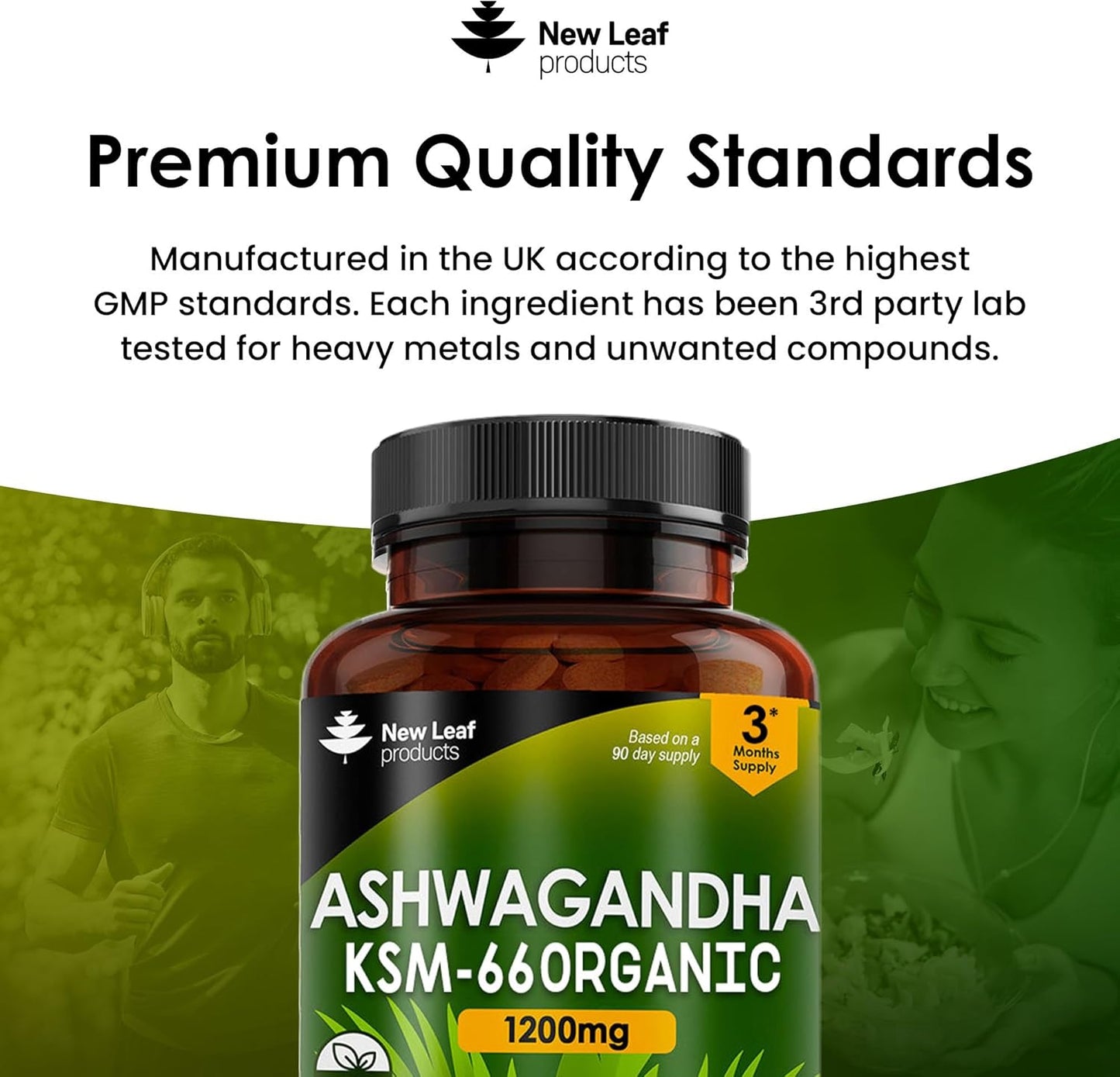 New Leaf Ashwagandha KSM-66 Tablets 180's