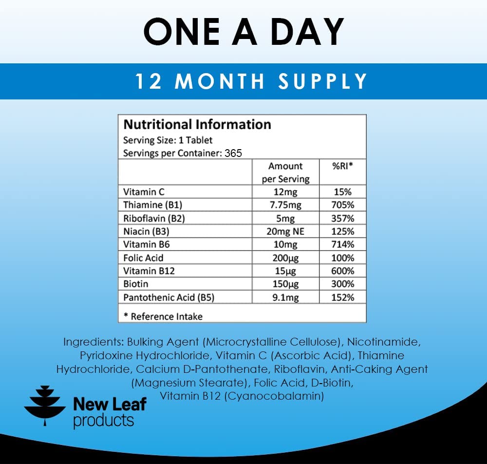 New Leaf Vitamin B Complex 365 Tablets