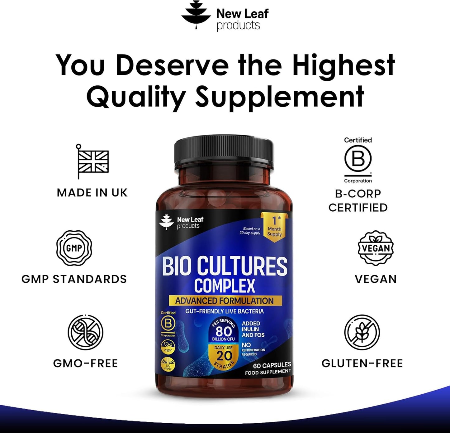 New Leaf Bio Cultures Probiotics