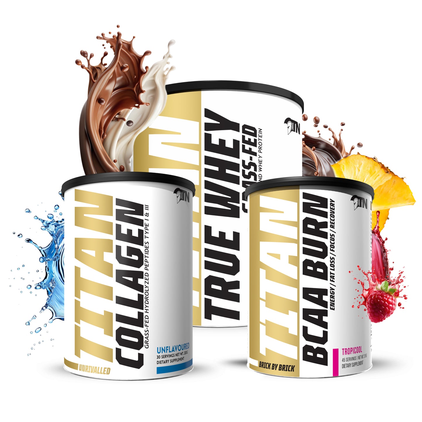 Wellness & Workout Bundle - True Whey, BCAA Burn, Collagen