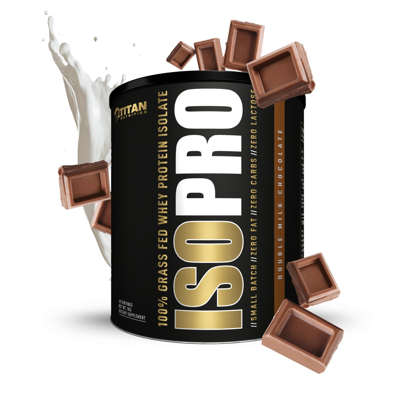 ISOPRO Grass Fed Whey Protein Isolate 40 Servings Net Wt. 1KG