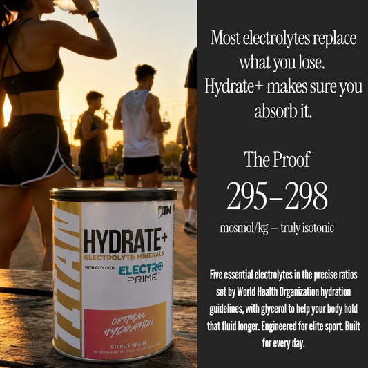 HYDRATE+ Electrolyte Hydration, 60 Servings Net Wt 300g