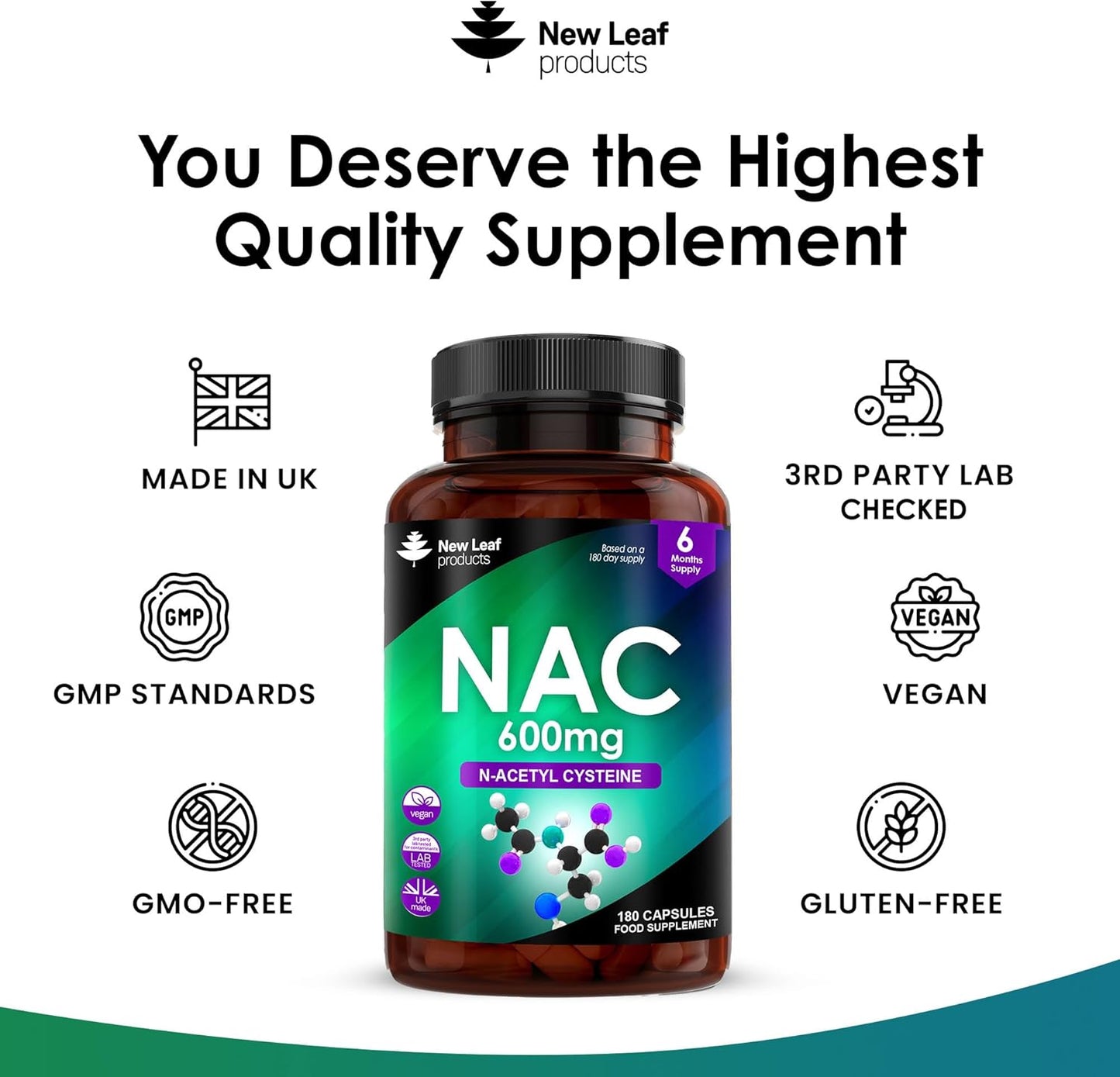 New Leaf NAC (N-Acetyl L-Cysteine)