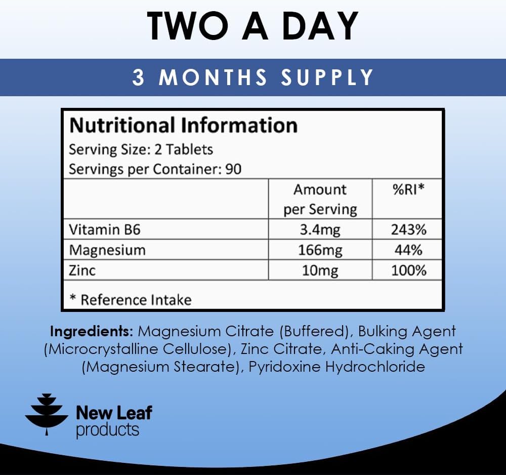 New Leaf ZMA Tablets