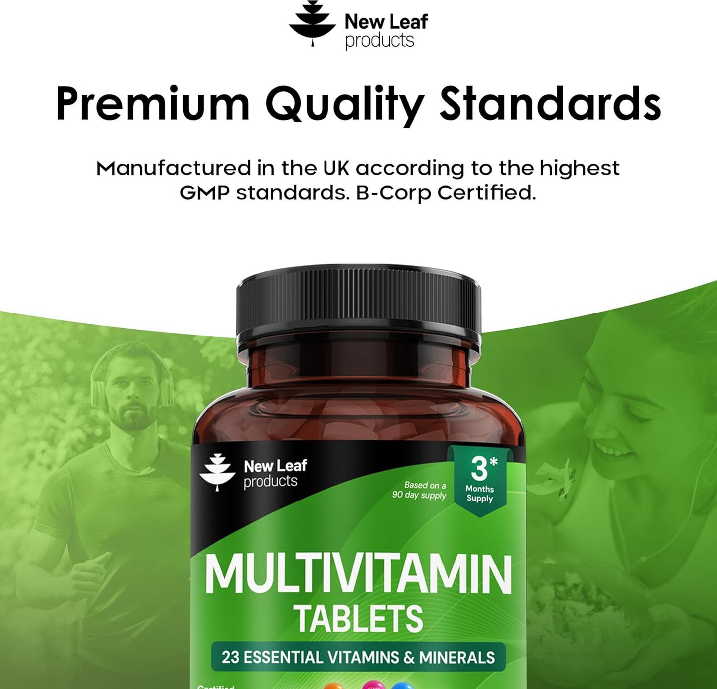 New Leaf Multivitamin Plus Iron High Strength Tablets